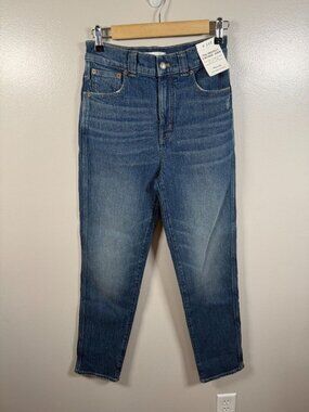 Madewell Perfect Vintage Jeans Size 26 Tall Medium Wash High Waist Denim